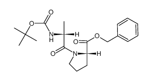(2R)-N-(Boc)alaninyl-(2S)-proline benzyl ester Structure