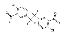 1,1,2,2-Tetrafluor-1,2-bis-[4-chlor-3-nitro-phenyl]-aethan结构式