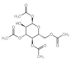 1,3,4,6-四乙酰氧基-alpha-D-吡喃葡萄糖结构式