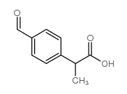 rac 2-(4-甲酰基苯基)丙酸(布洛芬杂质K)结构式
