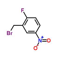 2-(溴甲基)-1-氟-4-硝基苯结构式