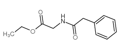 Glycine,N-(2-phenylacetyl)-, ethyl ester Structure