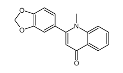 2-(苯并[d] [1,3]二氧杂环戊烯-5-基)-1-甲基喹啉-4(1H)-酮结构式
