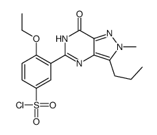 4-ethoxy-3-(2-methyl-7-oxo-3-propyl-4H-pyrazolo[4,3-d]pyrimidin-5-yl)benzenesulfonyl chloride Structure