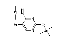 5-bromo-N-trimethylsilyl-2-trimethylsilyloxypyrimidin-4-amine结构式