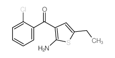 (2-AMINO-5-ETHYLTHIOPHEN-3-YL)(2-CHLOROPHENYL)METHANONE Structure