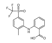 2-[2-methyl-5-(trifluoromethylsulfonyl)anilino]benzoic acid Structure