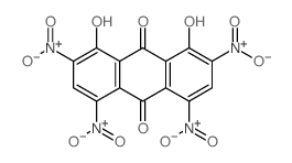 9,10-Anthracenedione,1,8-dihydroxy-2,4,5,7-tetranitro-结构式