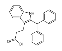 3-(2-benzhydryl-1H-indol-3-yl)propanoic acid Structure