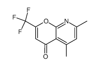 5,7-dimethyl-2-trifluoromethyl-4H-pyrano[2,3-b]pyridin-4-one Structure