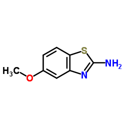 5-甲氧基-2-苯并噻唑胺结构式