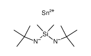 1,3-di-t-butyl-2,2-dimethyl-1,3,2,4λ2-diazasilastannetidine结构式