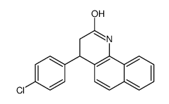 4-(4-chlorophenyl)-3,4-dihydro-1H-benzo[h]quinolin-2-one结构式
