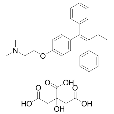 Tamoxifen citrate Structure