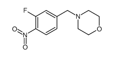 4-(3-氟-4-硝苄基)吗啉结构式