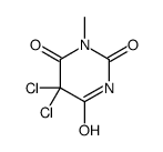 5,5-dichloro-1-methyl-1,3-diazinane-2,4,6-trione结构式