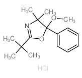 5-methoxy-4,4-dimethyl-5-phenyl-2-tert-butyl-1,3-oxazole结构式