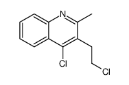 4-chloro-3-(2-chloroethyl)-2-methylquinoline Structure