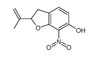 7-nitro-2-prop-1-en-2-yl-2,3-dihydro-1-benzofuran-6-ol Structure