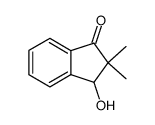 2,2-二甲基-3-羟基-1-茚满酮结构式