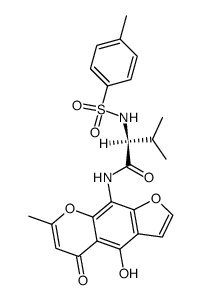 N-(Tos-Val)-desmethyl-visnagin Structure