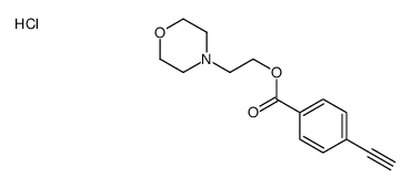 2-morpholin-4-ylethyl 4-ethynylbenzoate,hydrochloride Structure