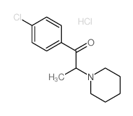 1-(4-chlorophenyl)-2-(1-piperidyl)propan-1-one结构式