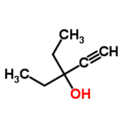 3-乙基-1-戊炔-3-醇结构式