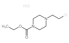 4-(2-Chloroethyl)-1-piperazinecarboxylic acid ethyl ester hydrochloride Structure