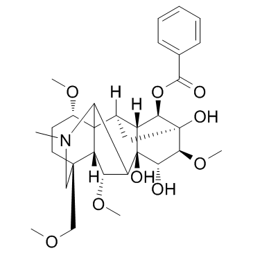 Benzoylhypacoitine structure