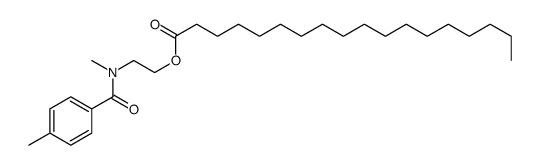 2-[methyl-(4-methylbenzoyl)amino]ethyl octadecanoate结构式