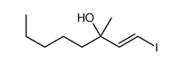 1-iodo-3-methyloct-1-en-3-ol Structure