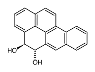 4,5-dihydrobenzo[a]pyrene-4,5-trans-(e,e)-diol结构式