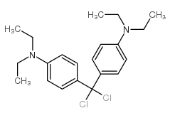 4-(dichloro(4-(diethylamino)phenyl)methyl)-N,N-diethylbenzenamine structure