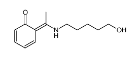 6-[1-(5-hydroxypentylamino)ethylidene]cyclohexa-2,4-dien-1-one Structure