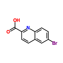 6-溴喹啉-2-甲酸结构式