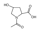 L-Proline, 1-acetyl-4-hydroxy-, cis- (9CI)结构式