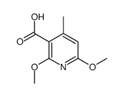 3-Pyridinecarboxylicacid,2,6-dimethoxy-4-methyl-(9CI)结构式