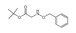 2-Benzyloxyaminoacetic acid tert-butyl ester Structure