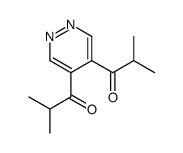 2-methyl-1-[5-(2-methylpropanoyl)pyridazin-4-yl]propan-1-one结构式