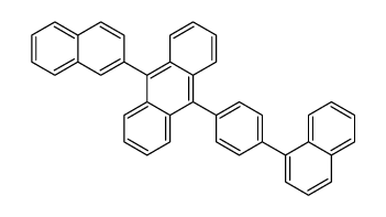 9-(4-(萘-1-基)苯基)-10-(萘-2-基)蒽结构式