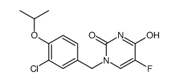 1-[(3-chloro-4-propan-2-yloxyphenyl)methyl]-5-fluoropyrimidine-2,4-dione Structure