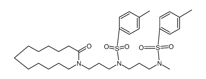 N,4-Dimethyl-N-[3-[[(4-methylphenyl)sulfonyl][3-(2-oxoazacyclotridecan-1-yl)propyl]amino]propyl]benzenesulfonamide Structure