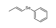 phenyl (E)-(1-propenyl) selenide结构式