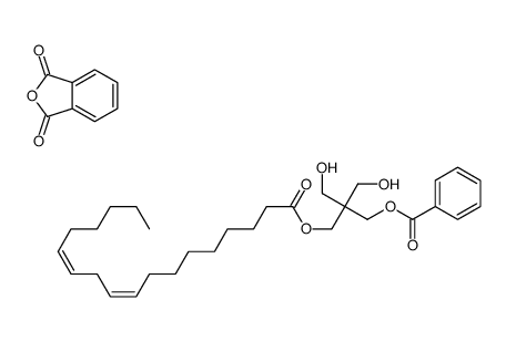 2-benzofuran-1,3-dione,[2,2-bis(hydroxymethyl)-3-[(9Z,12Z)-octadeca-9,12-dienoyl]oxypropyl] benzoate Structure
