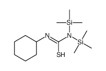3-cyclohexyl-1,1-bis(trimethylsilyl)thiourea Structure
