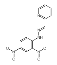 2,4-dinitro-N-(pyridin-2-ylmethylideneamino)aniline Structure