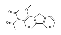 N-(1-Methoxy-2-fluorenyl)diacetamide结构式