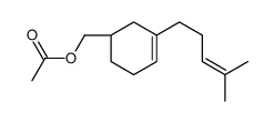 3(或4)-(4-甲基-3-戊烯基)-3-环己烯-1-甲醇乙酸酯结构式