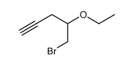 5-bromo-4-ethoxy-1-pentyne Structure
